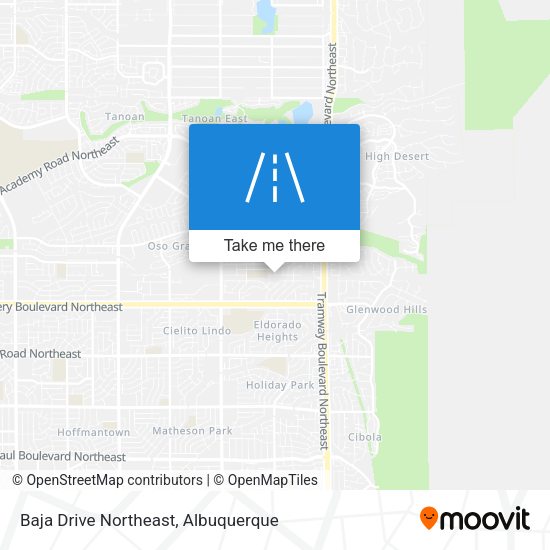 Baja Drive Northeast map