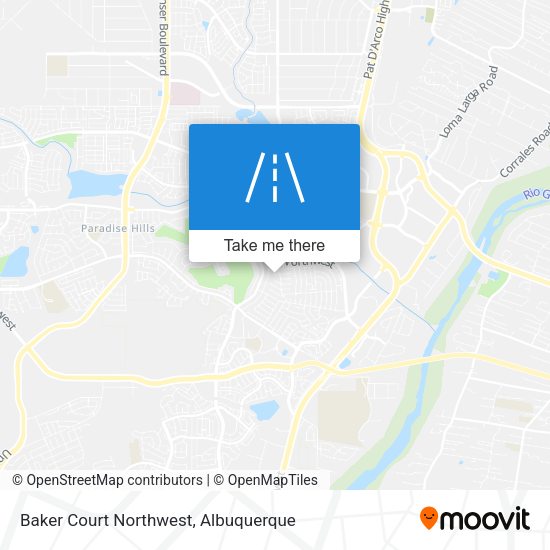 Baker Court Northwest map