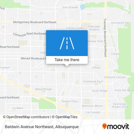 Baldwin Avenue Northeast map