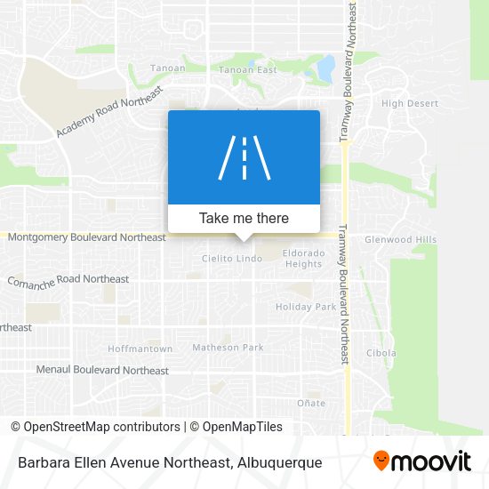 Barbara Ellen Avenue Northeast map