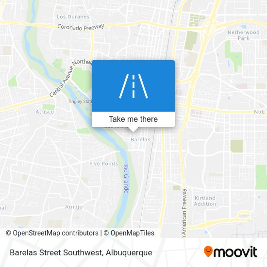 Mapa de Barelas Street Southwest