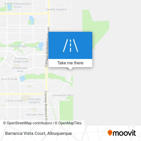 Barranca Vista Court map