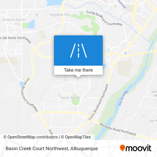Mapa de Basin Creek Court Northwest