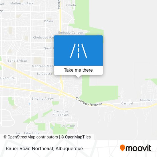 Mapa de Bauer Road Northeast