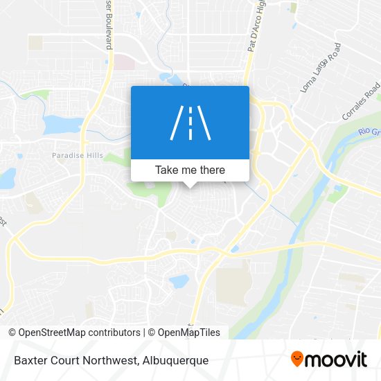 Mapa de Baxter Court Northwest