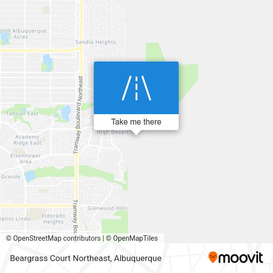 Beargrass Court Northeast map