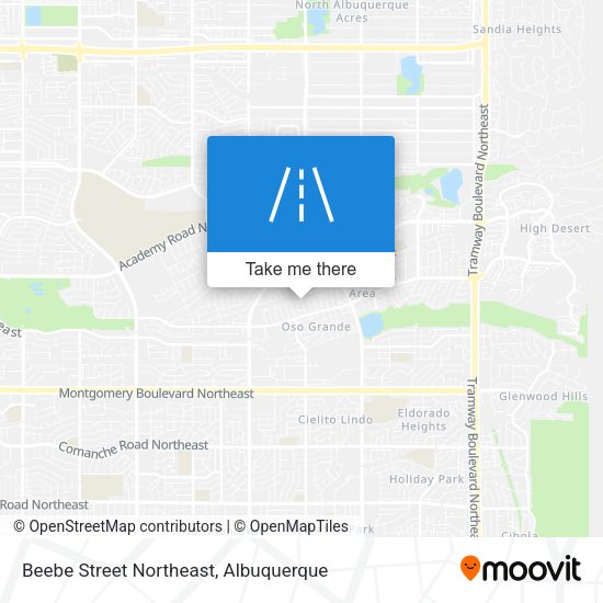 Beebe Street Northeast map