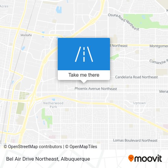 Mapa de Bel Air Drive Northeast