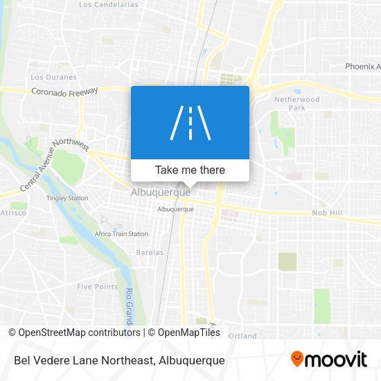 Mapa de Bel Vedere Lane Northeast