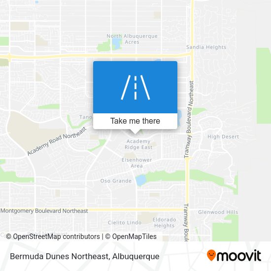 Bermuda Dunes Northeast map