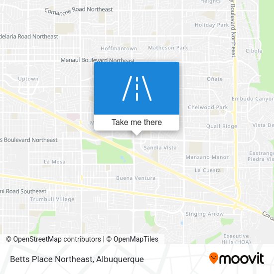 Betts Place Northeast map