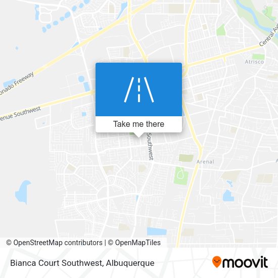 Mapa de Bianca Court Southwest
