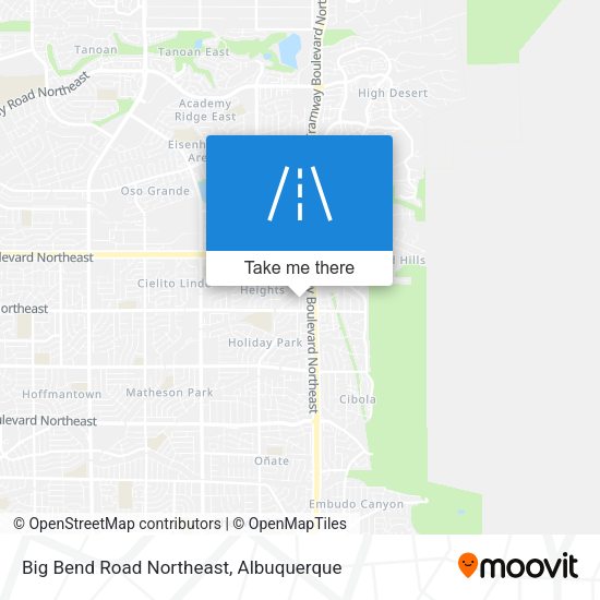 Big Bend Road Northeast map