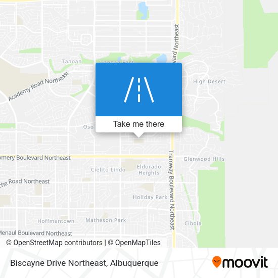Biscayne Drive Northeast map