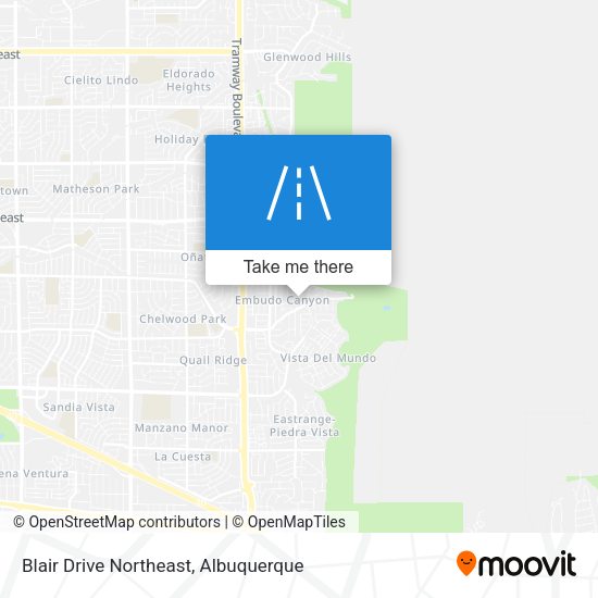 Mapa de Blair Drive Northeast