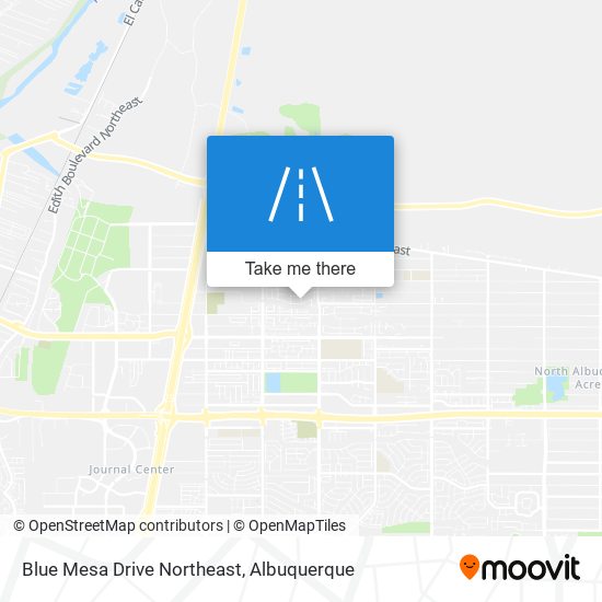 Blue Mesa Drive Northeast map