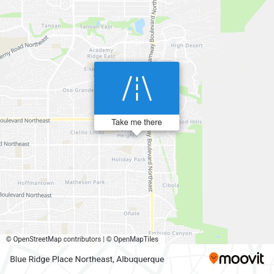 Mapa de Blue Ridge Place Northeast