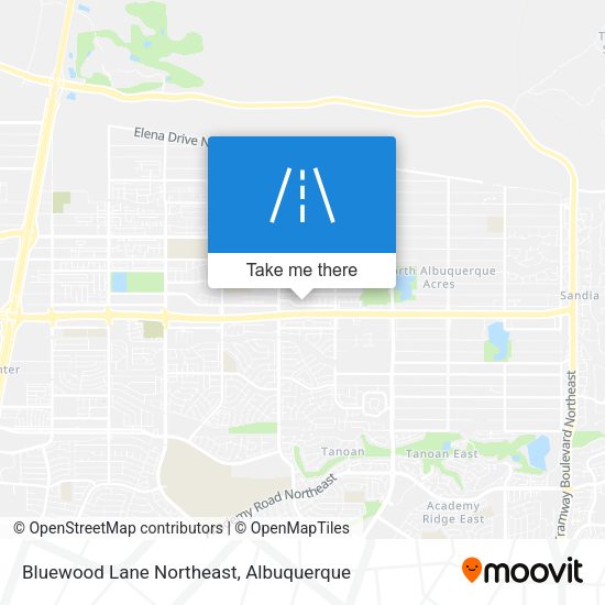 Bluewood Lane Northeast map