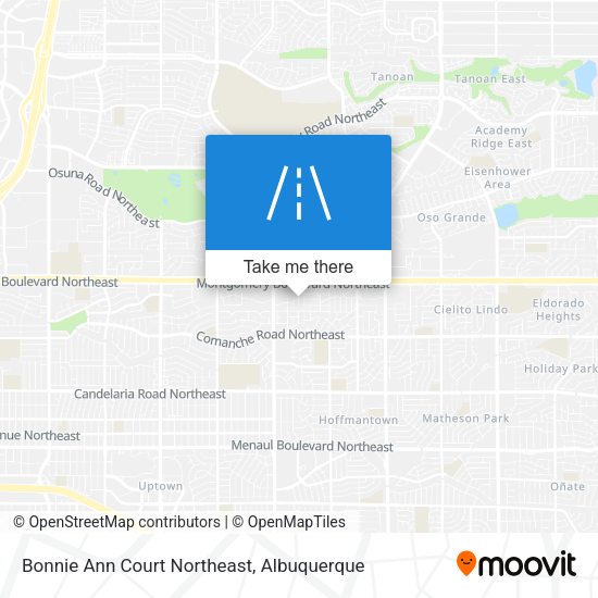 Bonnie Ann Court Northeast map