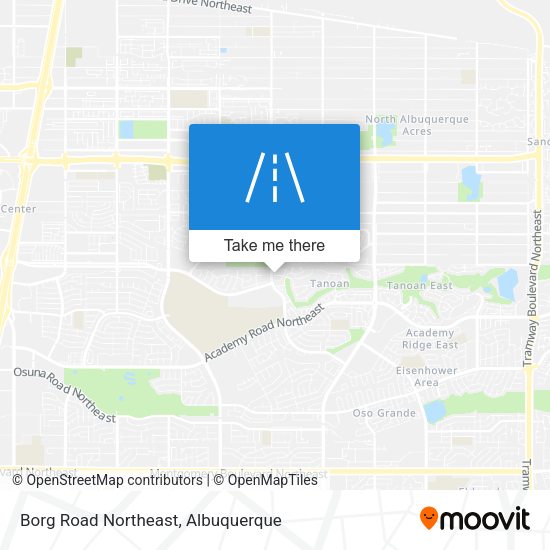 Borg Road Northeast map