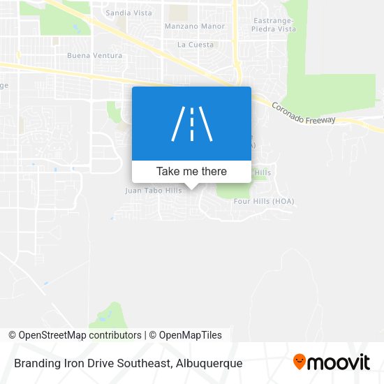 Branding Iron Drive Southeast map