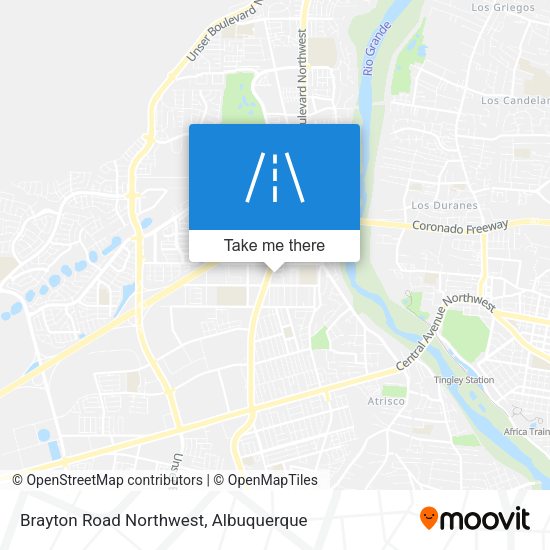 Brayton Road Northwest map
