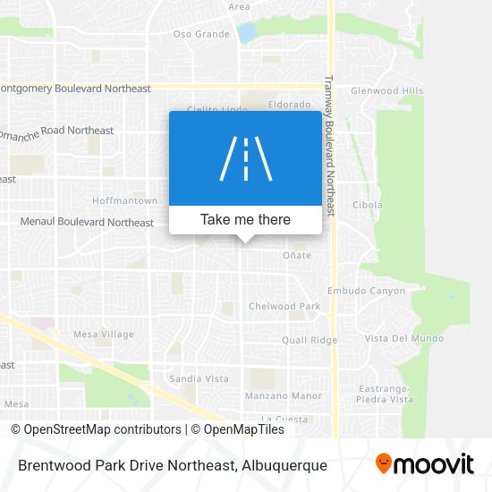 Mapa de Brentwood Park Drive Northeast