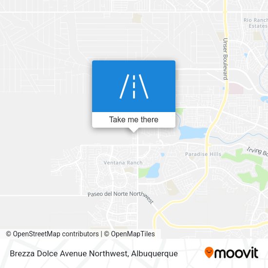Brezza Dolce Avenue Northwest map