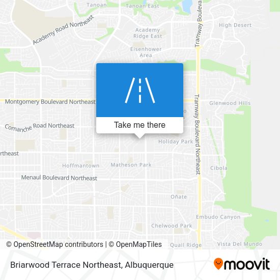 Briarwood Terrace Northeast map