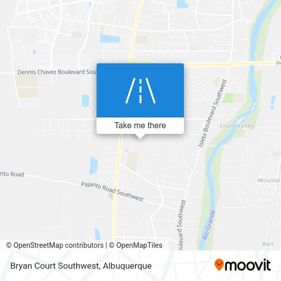 Bryan Court Southwest map