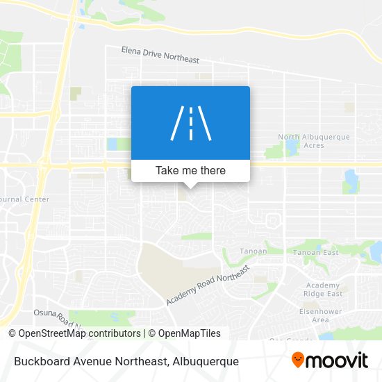 Buckboard Avenue Northeast map