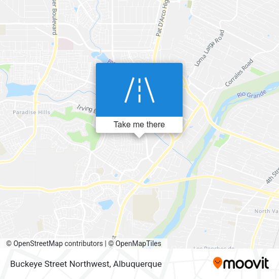 Buckeye Street Northwest map