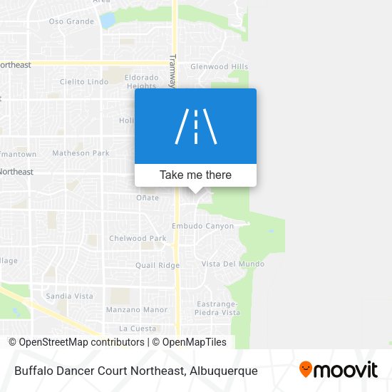 Mapa de Buffalo Dancer Court Northeast