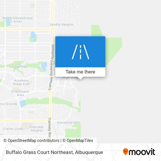 Buffalo Grass Court Northeast map