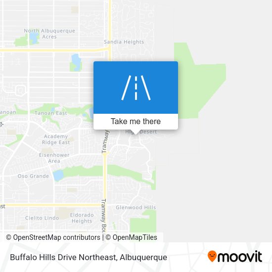Buffalo Hills Drive Northeast map