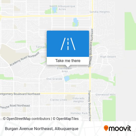 Mapa de Burgan Avenue Northeast