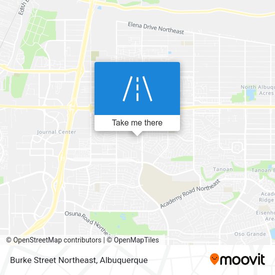 Burke Street Northeast map