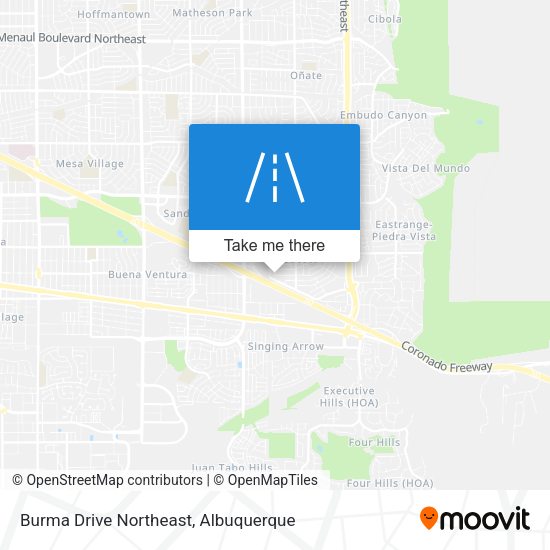 Burma Drive Northeast map