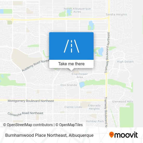 Mapa de Burnhamwood Place Northeast