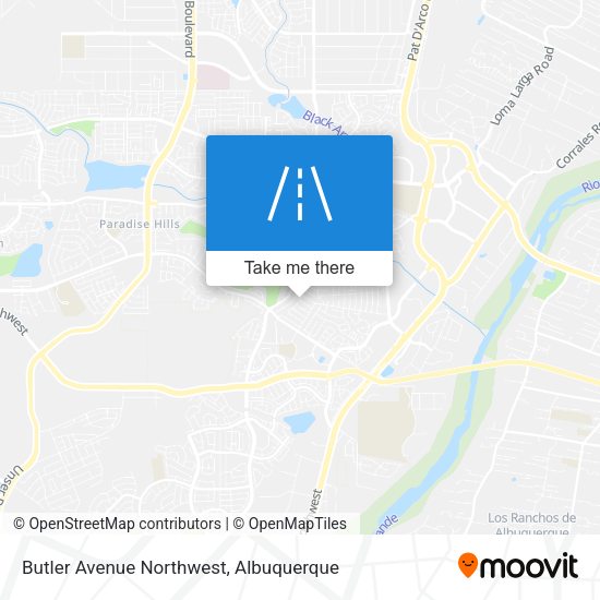 Butler Avenue Northwest map