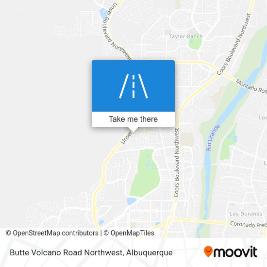 Butte Volcano Road Northwest map