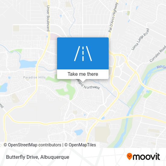 Mapa de Butterfly Drive