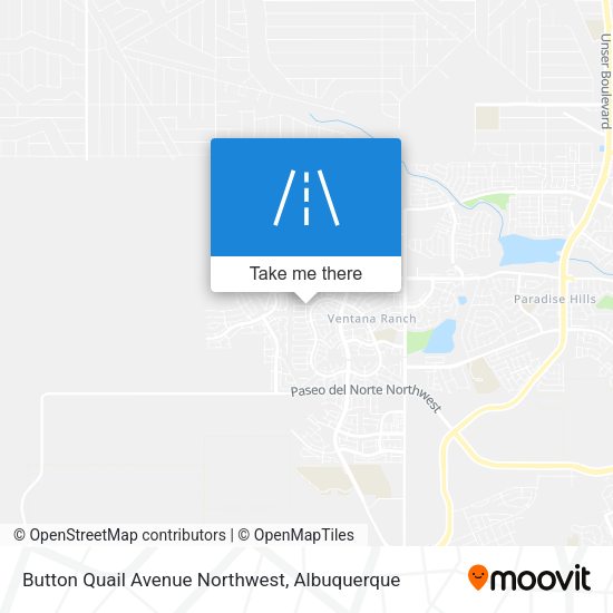 Button Quail Avenue Northwest map