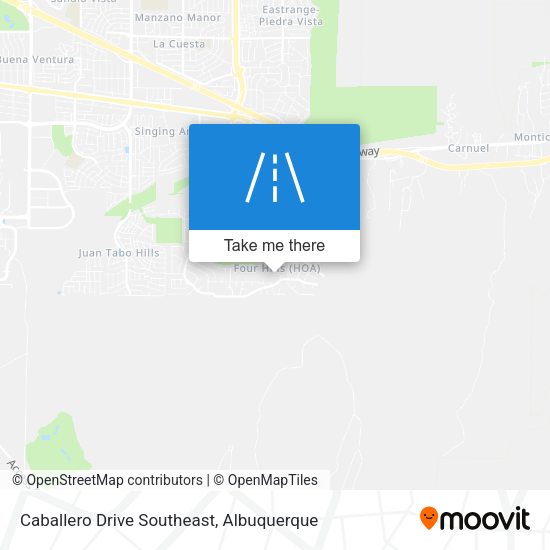 Caballero Drive Southeast map