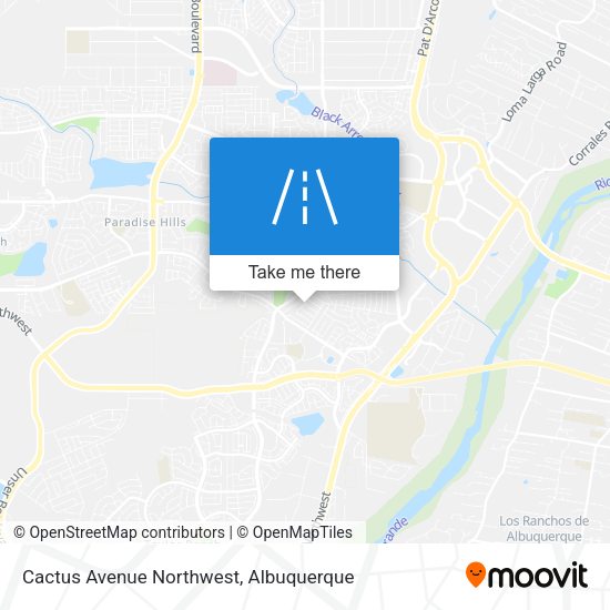 Mapa de Cactus Avenue Northwest