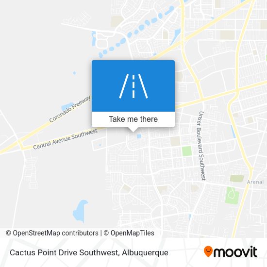 Mapa de Cactus Point Drive Southwest