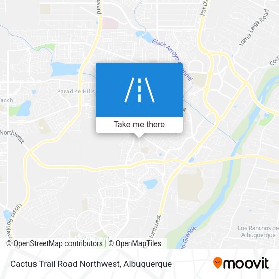 Mapa de Cactus Trail Road Northwest