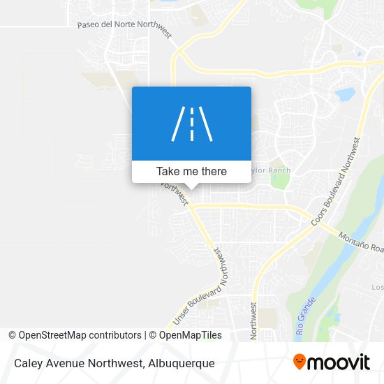 Caley Avenue Northwest map