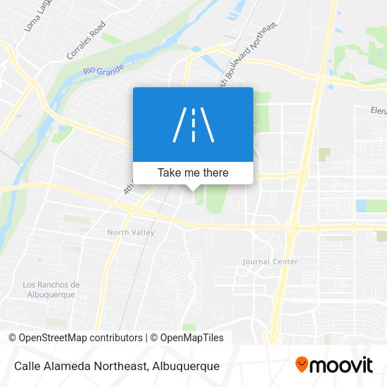 Calle Alameda Northeast map