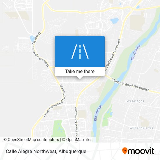 Calle Alegre Northwest map